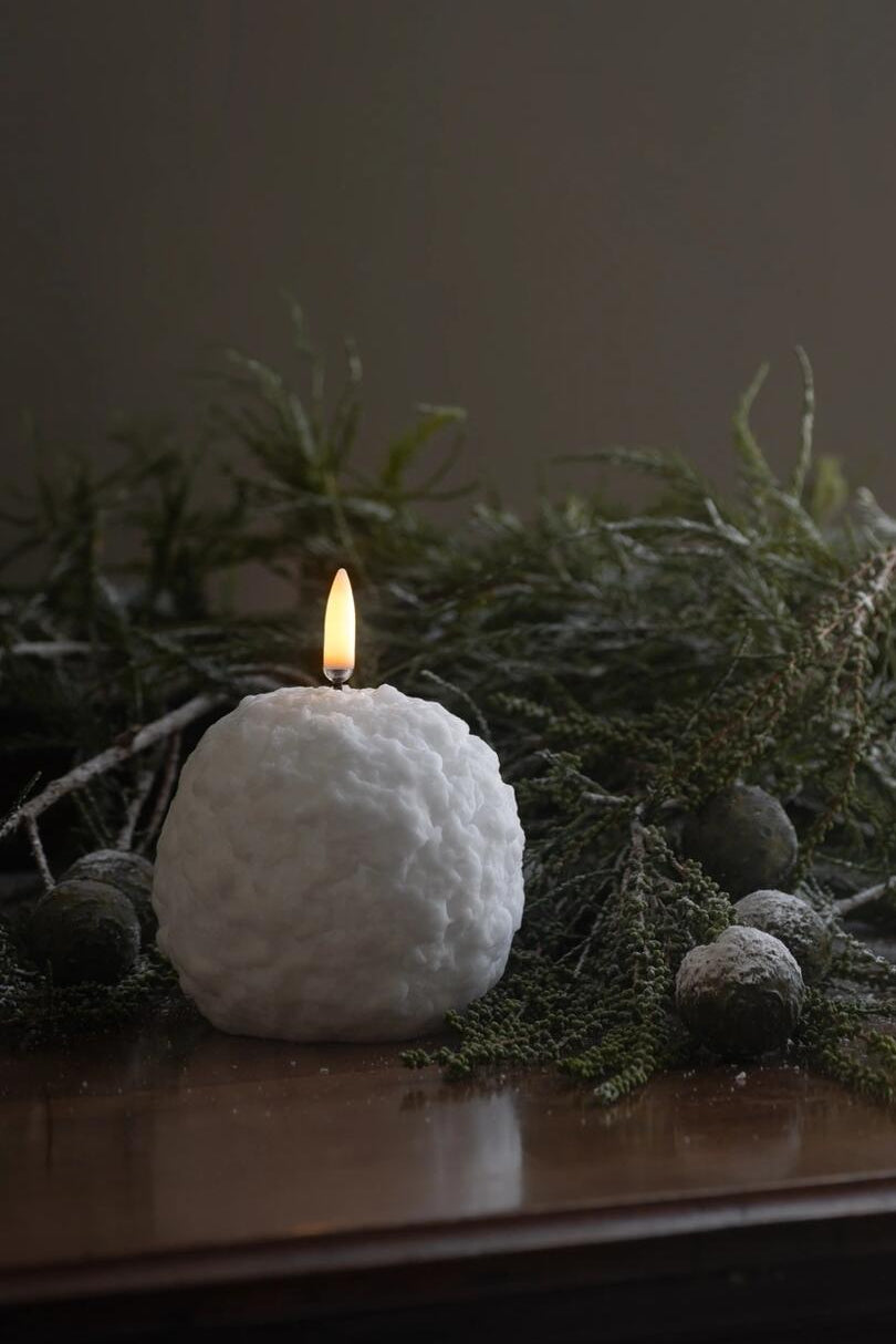 Snowball LED lys, Nordic White – Ø8 cm
